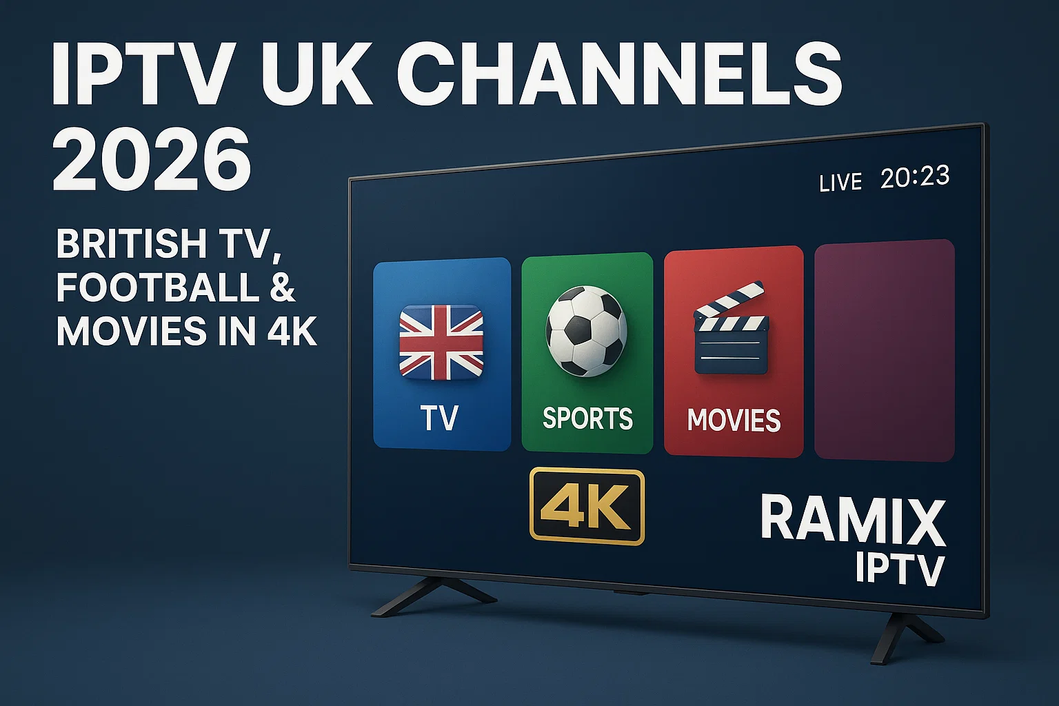 Best IPTV UK Channels 2026 – British TV, Premier League & Movies in 4K