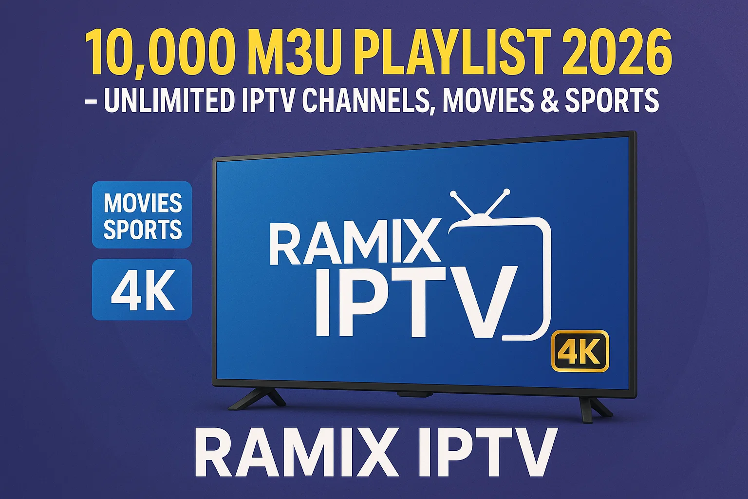 Get 10,000 M3U Playlist 2026