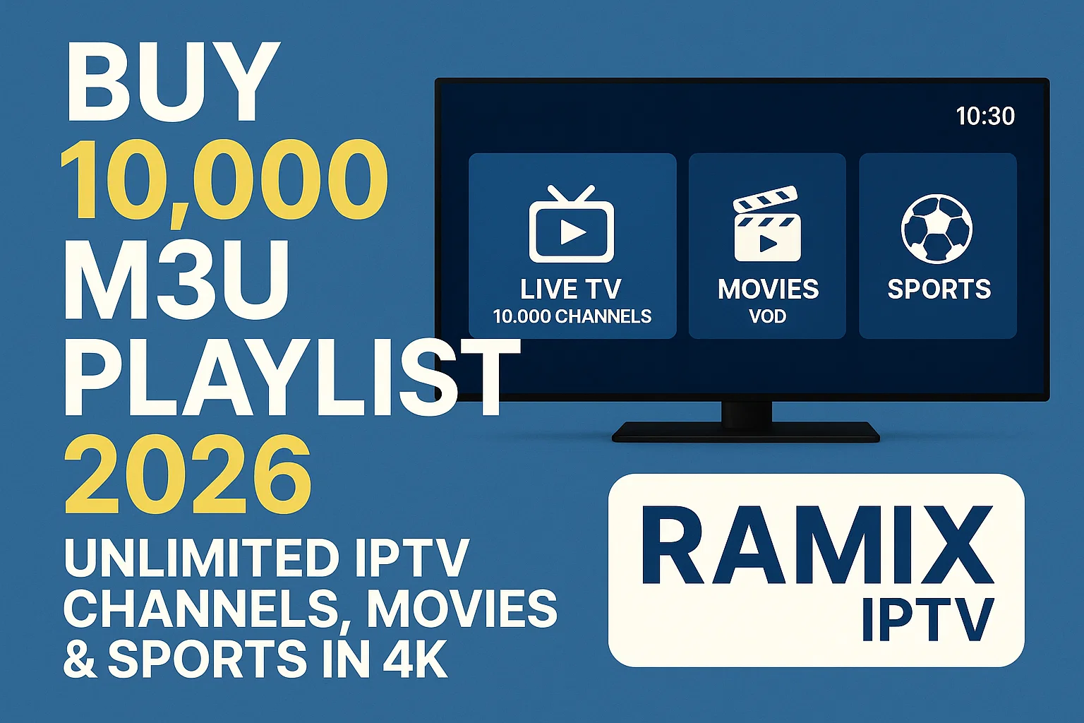 Buy Cheap 10,000 M3U playlist IPTV