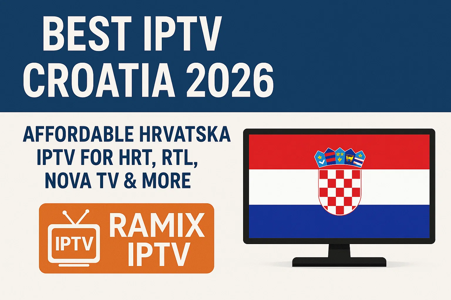 Best IPTV Croatia 2026 – Affordable Hrvatska IPTV for HRT, RTL, Nova TV & More