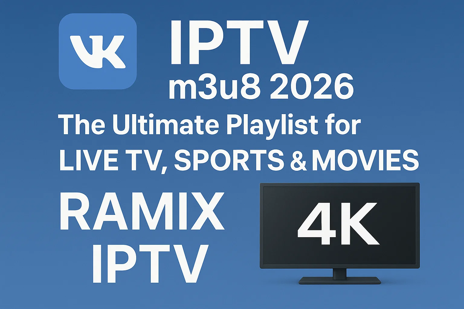 VK IPTV m3u8 2026