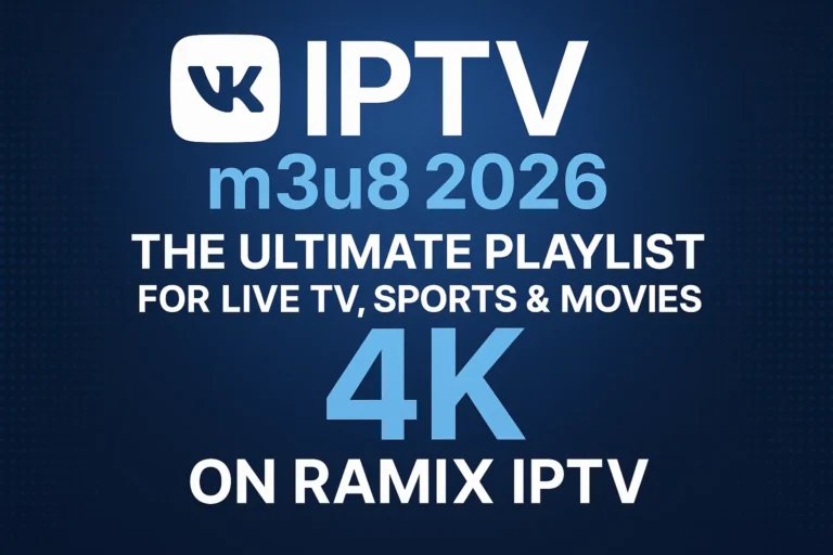 VK IPTV m3u8 2026 – The Ultimate Playlist for Live TV, Sports & Movies in 4K