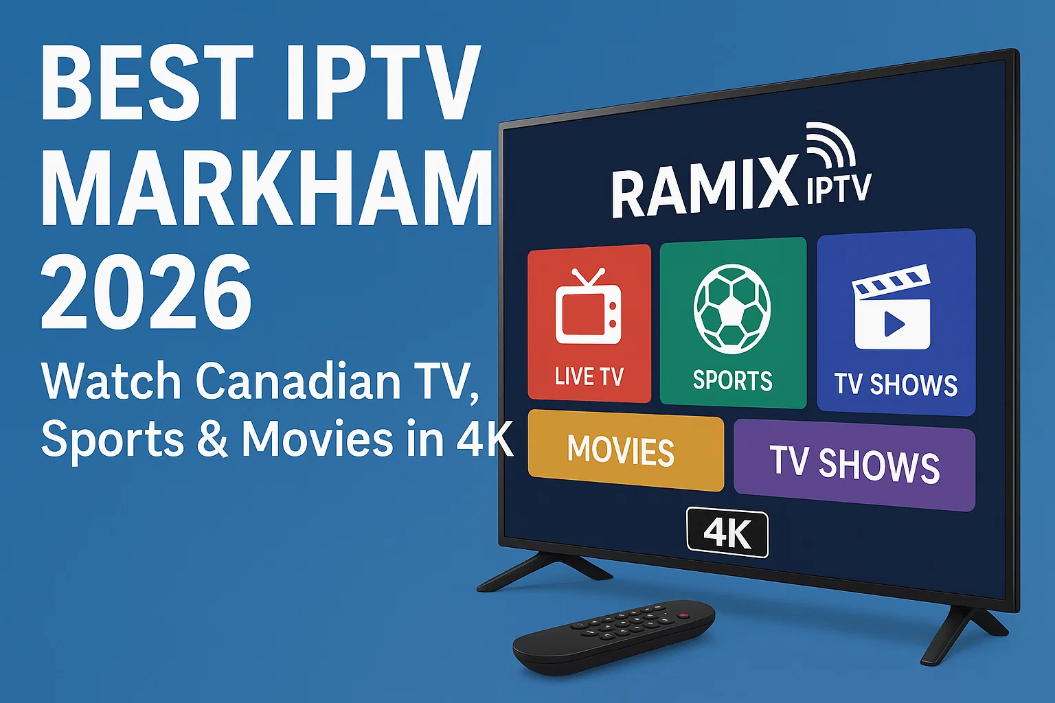 Best IPTV Markham 2026 – Watch Canadian TV, Sports & Movies in 4K