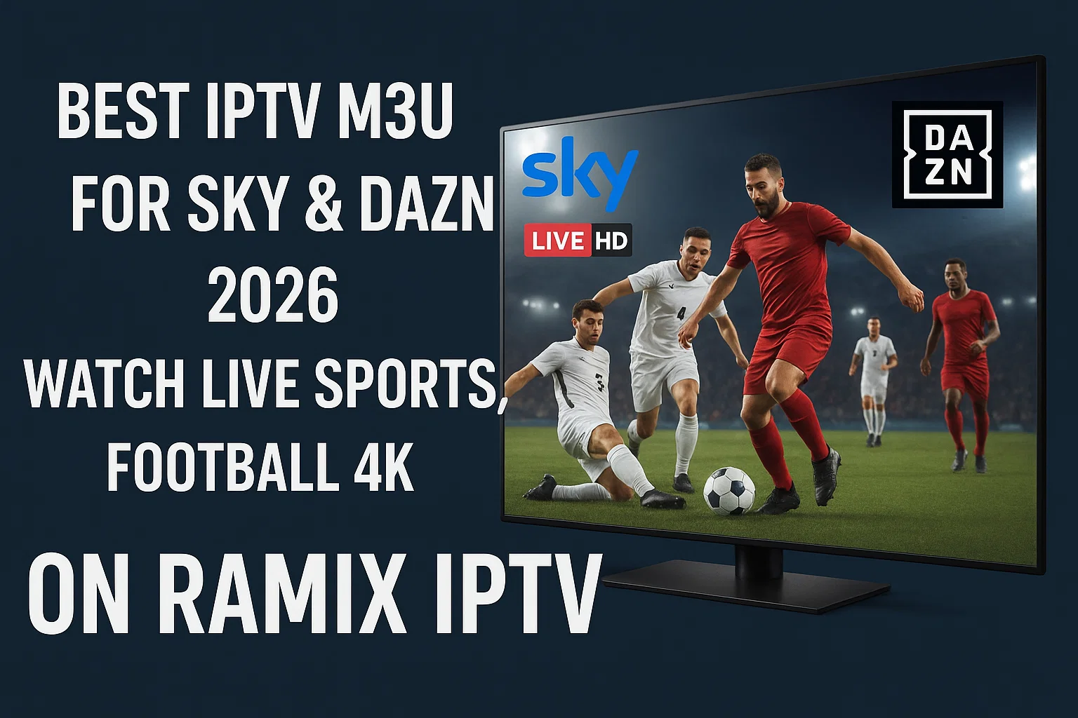 Best IPTV M3U for Sky & DAZN 2026